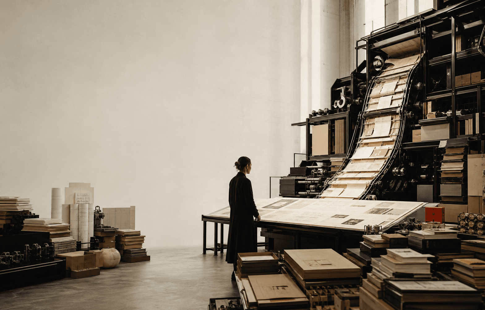 A long archive of filed records, every decision kept where it can be found again